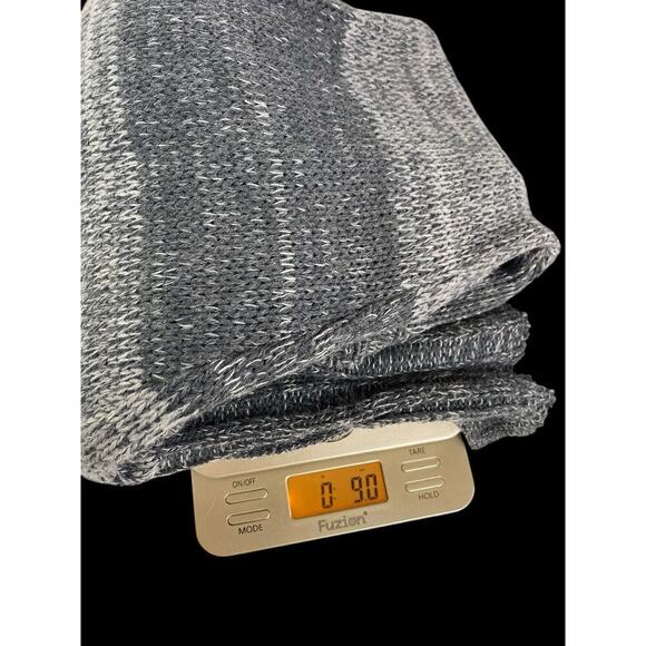 Rue 21 Tunic Sweater Top Y2K Bodycon Wiggle Gray Stripe Preppy Cowl Neck Size M - Picture 8 of 9